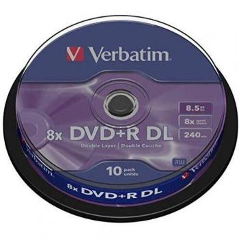 Verbatim DVD+R DL Doble Capa 8X 8.5GB 10U