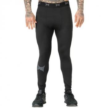 Tapout Men's Black Training Leggings - Slim Fit Performance Tights