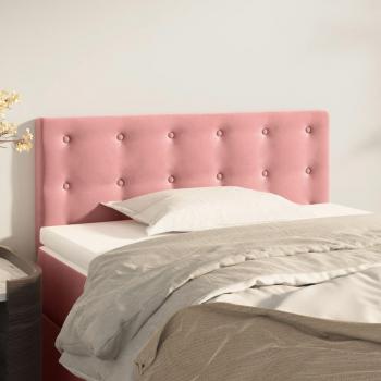 Cabecero de terciopelo rosa 90x5x78/88 cm Vidaxl Rosa