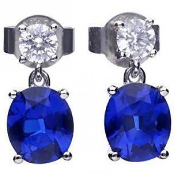 Pendientes Ovalados DIAMONFIRE 6220531089 mujer circonitas