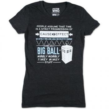 Doctor Who Wibbly Wobbly Quote Juniors Camiseta | M