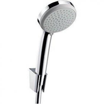 Hansgrohe 27594000 Croma 100 Vario ducha de mano con soporte y flexo, 1,60m, 4 tipos de chorro, cromo
