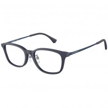 Emporio Armani Gafas Graduadas EA 3217D 5088 Ajuste Asiático para Hombre Azules con Lentes Recetados de 52 mm