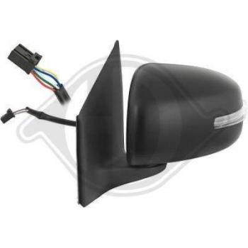 Espejo retrovisor DIEDERICHS 5830025 con diseño específico para vehículos, vidrio convexo, fácil instalación, alta calidad de imagen y ajuste manual