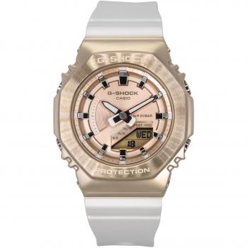 Casio G-Shock Women's 200M Analog Digital Quartz Watch with Bio-Based Resin Strap and Rose Gold Dial