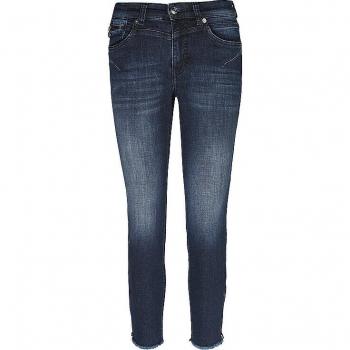 MAC Dark Blue Denim Skinny Jeans, Female, Blue, Size: L