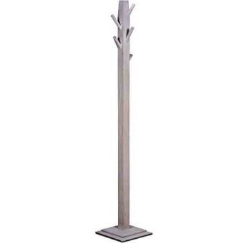 Belssia Perchero de Pie Ramas, Roble, Blanco Lavado, 30x171x30 cm