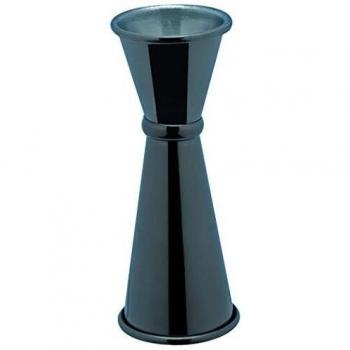 Piazza 475542 - Jigger de acero inoxidable, estilo japonés, 25 ml x 50 ml, capacidad