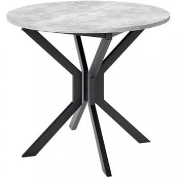 Mesa Edmond 111, Alargamiento, Aglomerado Laminado, Mármol Gris y Negro, 77cm