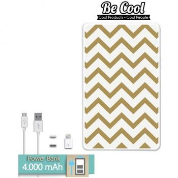 Becool® - Batería Externa Power Bank 4000 mah + Gratis 1 cable USB-MicroUsb