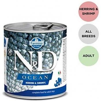 N&D PERRO OCEÁN Adulto Arenque y Gambas 285g