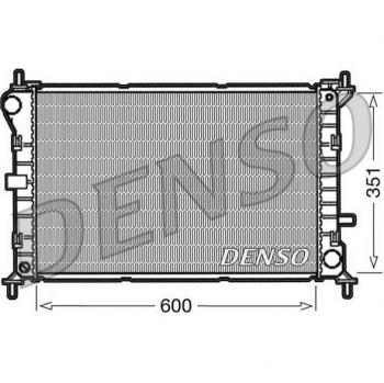 Radiador DENSO DRM10051 para refrigeración del motor