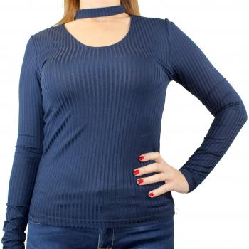 Only - Camiseta de Manga Larga - Rayas - para Mujer Sky Captain S