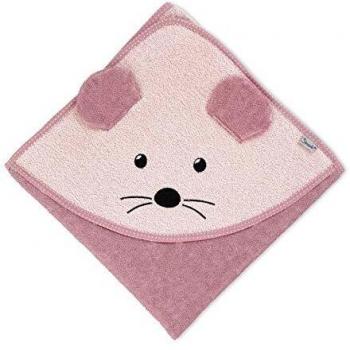 Toalla de baño con capucha Mabel rosa 100x100 cm Sterntaler