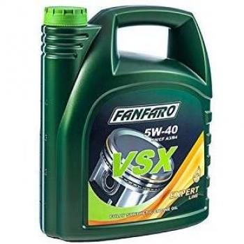 Aceite de motor sintético FANFARO VSX 5W-40, 5 litros, compatible con VW, AUDI y MERCEDES-BENZ