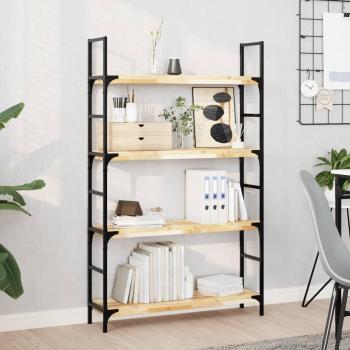Estantes flotantes vidaXL 2 uds madera acacia acabado aceite 80x20x4cm marrón oscuro mueble almacenaje estantería para oficina estudio dormitorio estantería/librería/mueble de almacenamiento