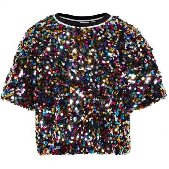 NAME IT Camiseta Manga Larga NIÑA Sussie - 134-140, Negro