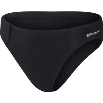 Bañador de mujer Speedo Solid Classic Bottom - Braga bikini negro y gris (L)