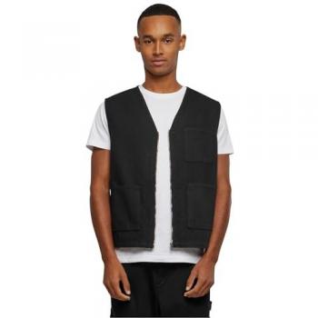 Urban Classics Organic Cotton Black Vest for Men - Sizes S to XXL