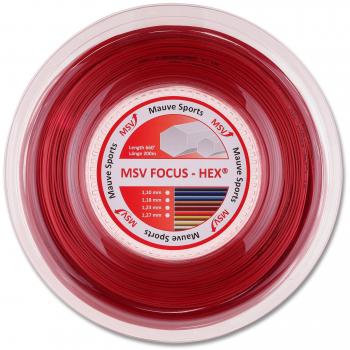 MSV Focus-Hex Cuerdas Carrete, Unisex, Focus-Hex, Rojo, 1.1 mm