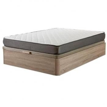 Cama Canapé Abatible Cambria 150x190 cm con Colchón Básico de 18 cm