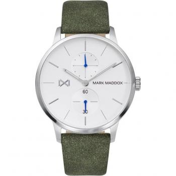 Reloj Mark Maddox Northern multifunción de hombre con correa verde