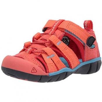 Keen Seacamp II CNX, Sandalia Unisex Niños, Coral/Poppy Red, 45 EU
