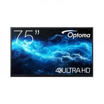 Optoma Creative Touch 3 Series 3752RK Interactive Flat Panel Display 75 UHD 4K (3840 x 2160) with 400 Lumens, Android OS 11, 4GB RAM, and 32