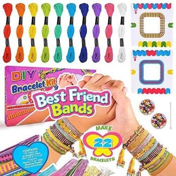 Kit De Fabricación De Pulseras Para Niñas De 6 a 7 Años De Edad, Regalo Para Niñas, Pulseras Con Dijes, Kit De Cuentas Para Niñas 6 a 11 Cumpleaños Kit Pulseras Amistad Niños Niñas 7 8 9 Manualidades