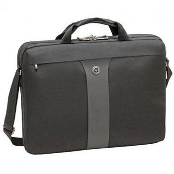 Wenger 600654 LEGACY 17 Inch MacBook Pro Slimcase, Airport-Friendly Laptop Case with iPad/Tablet/eReader Pocket in Black/Grey {12 Litre}