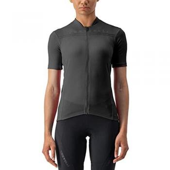 Castelli Anima 4 Women's Short Sleeve Cycling Jersey - Light Black - Medium
