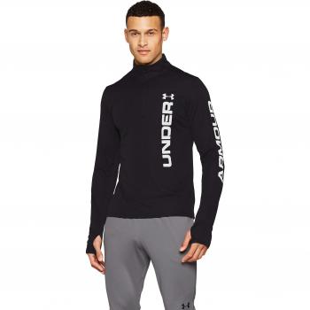 Under Armour UA Speed Stride Split 1/4 Zip Parte Superior del Calentamiento, Hombre, Negro, XL