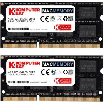 Komputerbay MACMEMORY 8GB Kit de doble canal 2x 4GB 204pin 1.35v DDR3-1867 SO-DIMM 1867 / 14900S