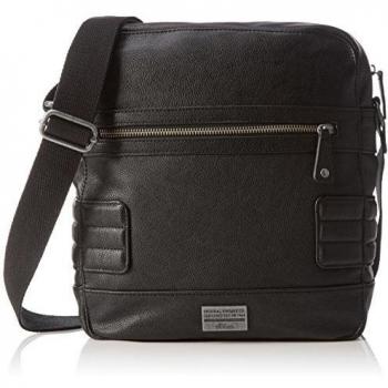 s.Oliver CITY BAG - Bolso al hombro de piel sintética para hombre Negro negro