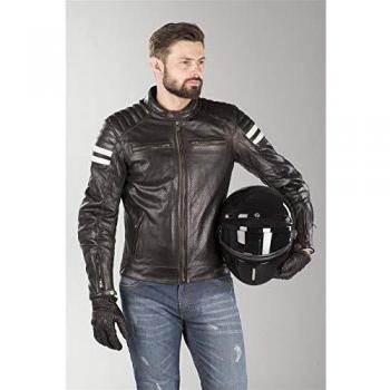 Segura Chaqueta moto STRIPE PERFO Marrón/Beige, Marrón/Beige, L
