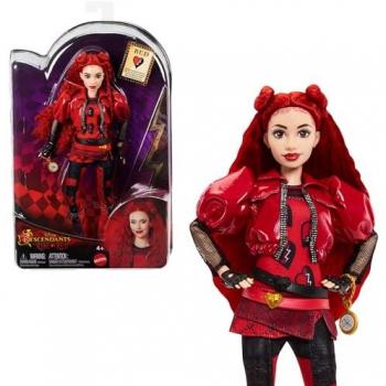 Muñeca Red Hija de la Reina de Corazones - Disney Descendants, pelo rojo rizado, inspirada en la película, juguete para niños y niñas +4 años