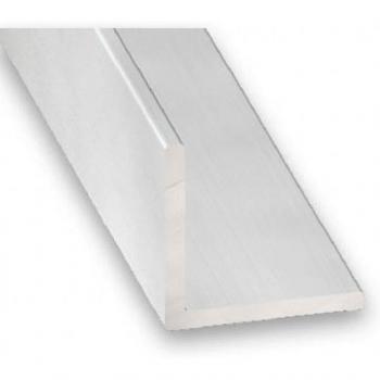 Perfil de Ángulo de Aluminio Anodizado Incoloro 2 m - Dimensiones: 2x2 cm