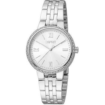 Reloj Esprit Mujer ES1L333M0045 - Reloj de acero inoxidable plateado, diseñado para mujeres, con movimiento de cuarzo, resistente al agua y con un estilo elegante y moderno