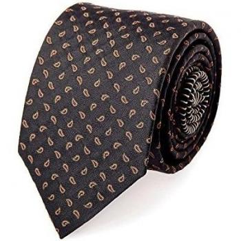 Pattern of Society Corbata de seda de Brown Paisley Snooks