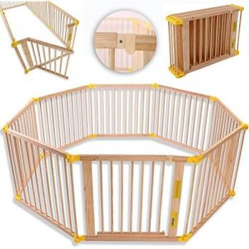 Parque de Bebé Plegable XXL 7.2M con Puerta y 8 Piezas - Kiduku
