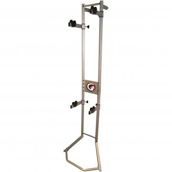 Gear Up - Estante de Gravedad Unisex de Acero Platino, Negro, 2 Bicicletas