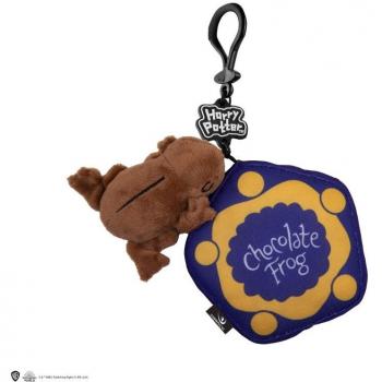 Llavero Peluche Rana de Chocolate - Llavero, peluche suave, diseño de rana, color chocolate, tamaño compacto, con anilla metálica para llaves
