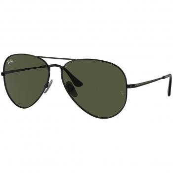 Ray-Ban RB8089 Aviator Titanium Sunglasses Black Size 62