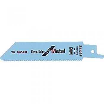 Bosch Professional S 522 BF Flexible for Metal Hojas de Sierra Sable, Accesorios para Metal, 100 x 19 x 0.9 mm, Set de 5