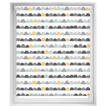 Estor Enrollable Estampado EasyFix Semiluna 130x150 cm - Elegante y Práctico, Ideal para Niños
