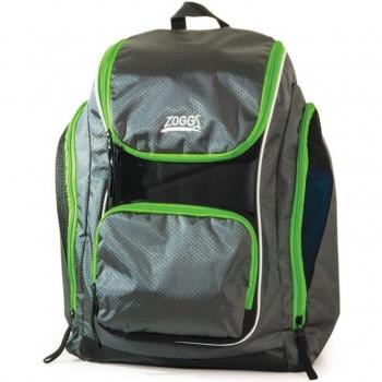 2017 Zoggs Poolside Swim Back Pack BLACK / GREY / GREEN 302840