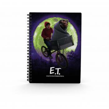 Libreta Efecto 3D Elliot y E.T. en Bicicleta