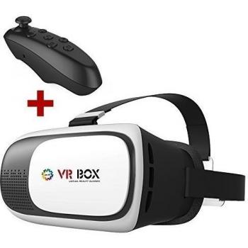 CST-09 VR BOX 3D gafas + Remoto Controlador VR Realidad Virtual 3D Gafas de Vídeo 3d,4.0 a 6.0 pulgadas