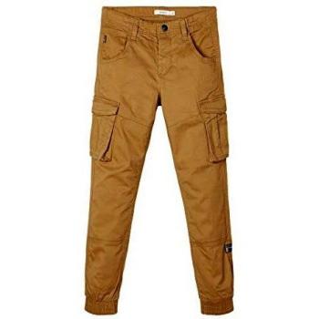 Nitbamgo Boys' Cargo Trousers Regular Fit Twill