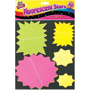 Artbox Fluorescent Stars - Assorted Colours